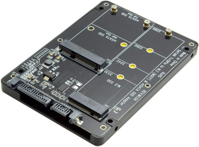 2 in 1 Combo M.2 NGFF B-Key & Msata SSD to SATA 3.0 Adapter Converter Case Enclo
