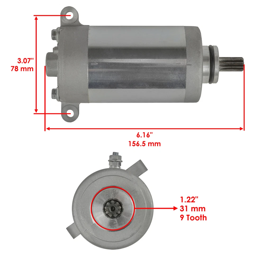 Starter & Relay Solenoid for Kawasaki Bayou 220 KLF220 1988-2002 Atv New — 第 2/4 张图片
