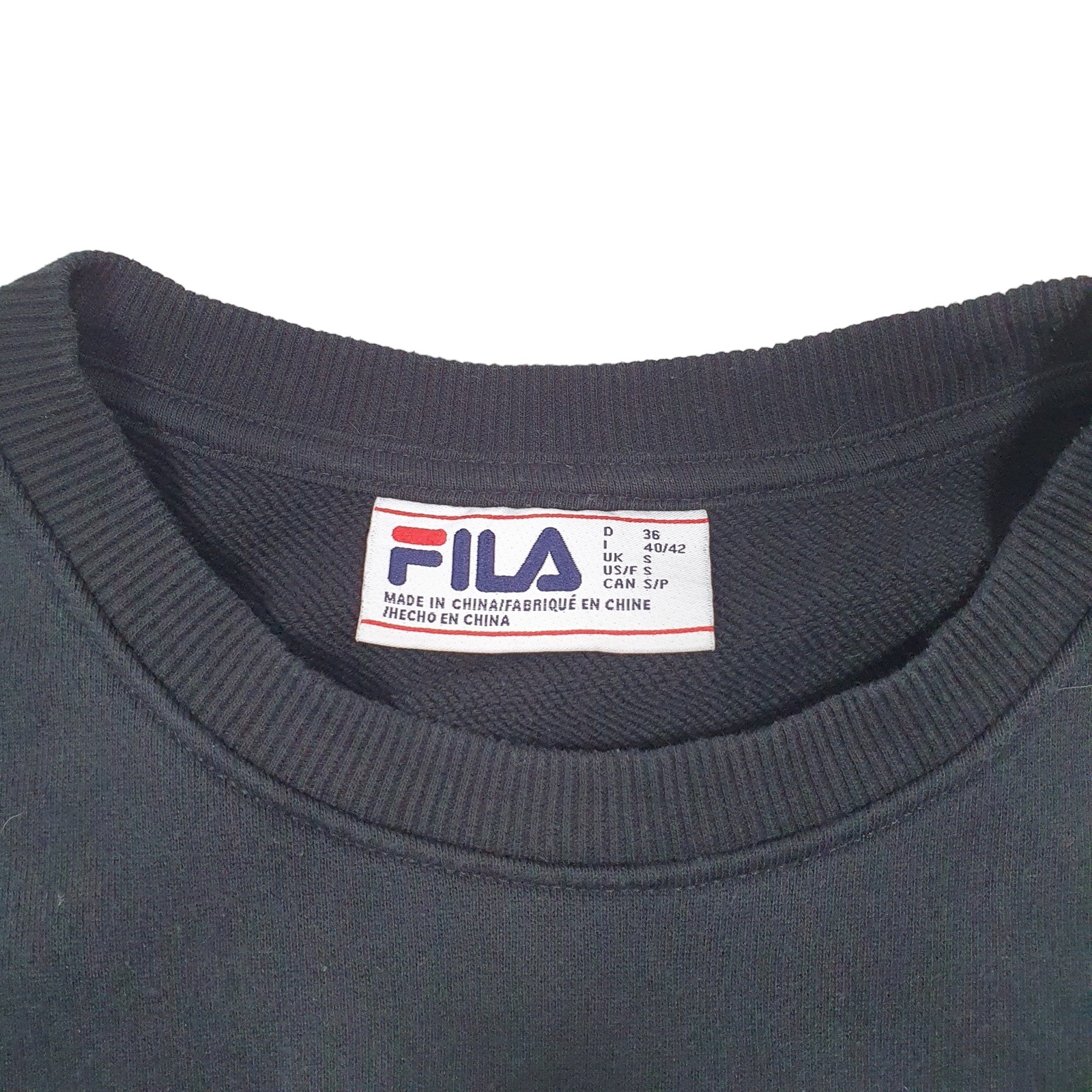 FILA Crewneck Spellout Jumper Sweatshirt Womens S image 2