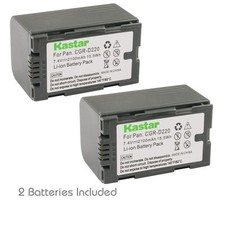 2x Kastar Battery for Panasonic CGR-D16 AG-DVC30 AG-DVC32 AG-DVC60 AG-DVC62