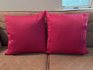 hot pink pillows