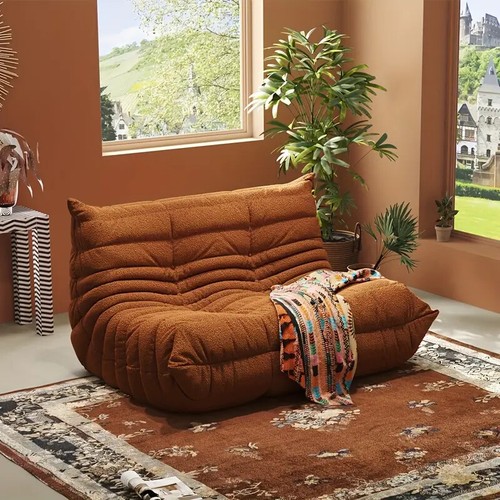 Chesterfield Sofa 1 to 3 Seats Caterpillar Lazy Sofa Tatami Floor Sofa Nap Couch - Picture 43 of 72