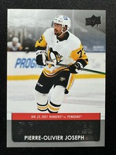 2021-22 Upper Deck Debut Dates PIERRE-OLIVIER JOSEPH #DD-10 Penguins +BONUS CARD