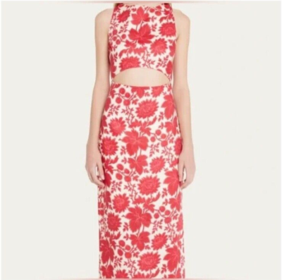 SIR ( The Label) Red and White Linen Floral cut out Maxi dress sx XS/ 0/2 | eBay SIR ( The Label) Red and White Linen Floral cut out Maxi dress sx XS/ 0/2 | eBay