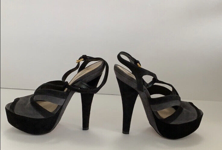 Prada shoes Sandals women’s Size 36 6 Black Gray … - image 5