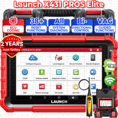 2025 LAUNCH X431 Pro Elite V+ PRO5 PAD V Bidirectional Diagnostic Scanner Coding