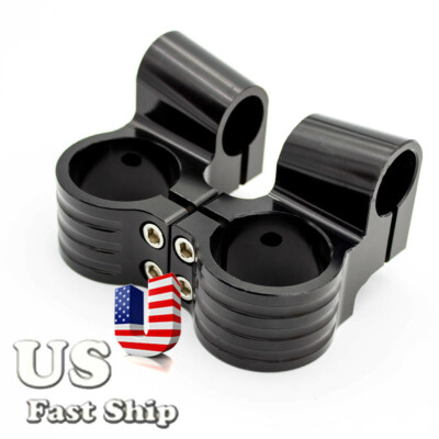 For Suzuki Honda BMW 50mm Raise Clip On On Fork Clamp Replacement Mount Black