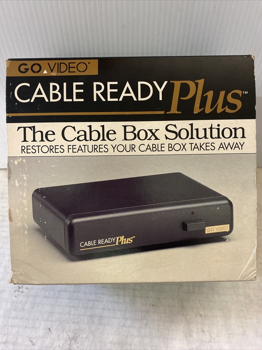 Vintage 1993 Go Video Cable Ready Plus, DUAL RECORDING DEADSTOCK