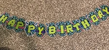 Ninja Turtles Birthday Party Banner TMNT
