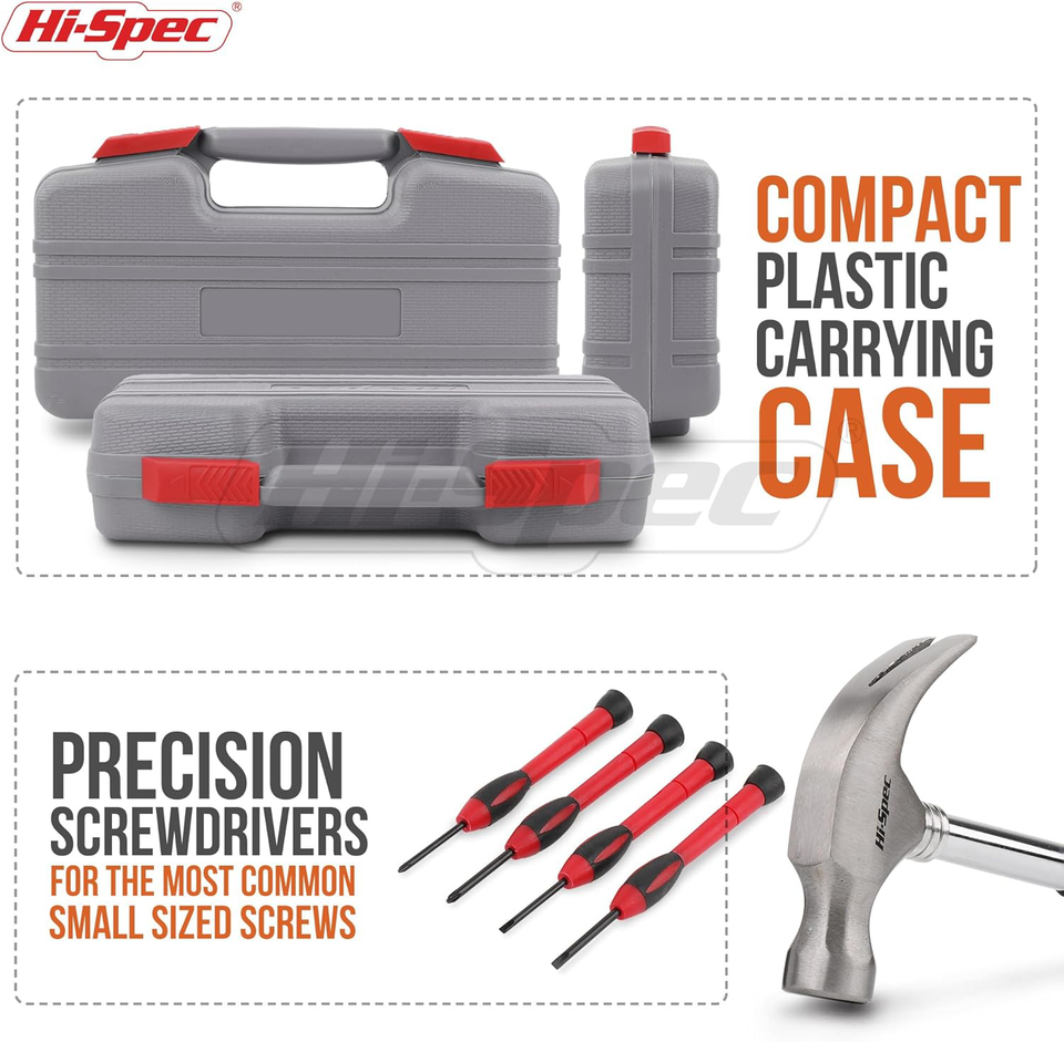 Hi-Spec Tools Kit Set for Home & Office 39 Piece- Comprehensive Tool ...
