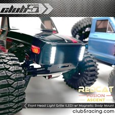 Front Head Light Grille LED w/ Magnetic Body Mount for Redcat Ascent/Fusion