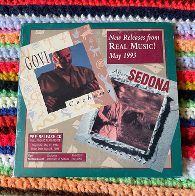 Real Music 1993 Promo Sampler CD Govi Cuchama Nicholas Gunn Sedona New Age