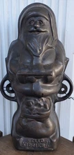 Santa Claus Mold cast iron Griswold Hello Kiddies 897 898 antique Holiday Decor
