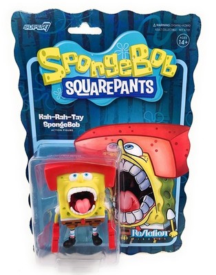 Super7 SpongeBob SquarePants Kah-Rah-Tay ReAction Figure Wave 2 Retro 3.75''