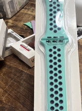 Turquoise Black Silicone Strap for Apple Watc...