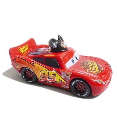 Display Model Vehicle Disney Pixar Cars Mikey Lightning McQueen 1:55 Diecast Car