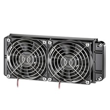 Versatile Aluminum Water Cooling Radiator with 12V Fan for PC and Industrial Use