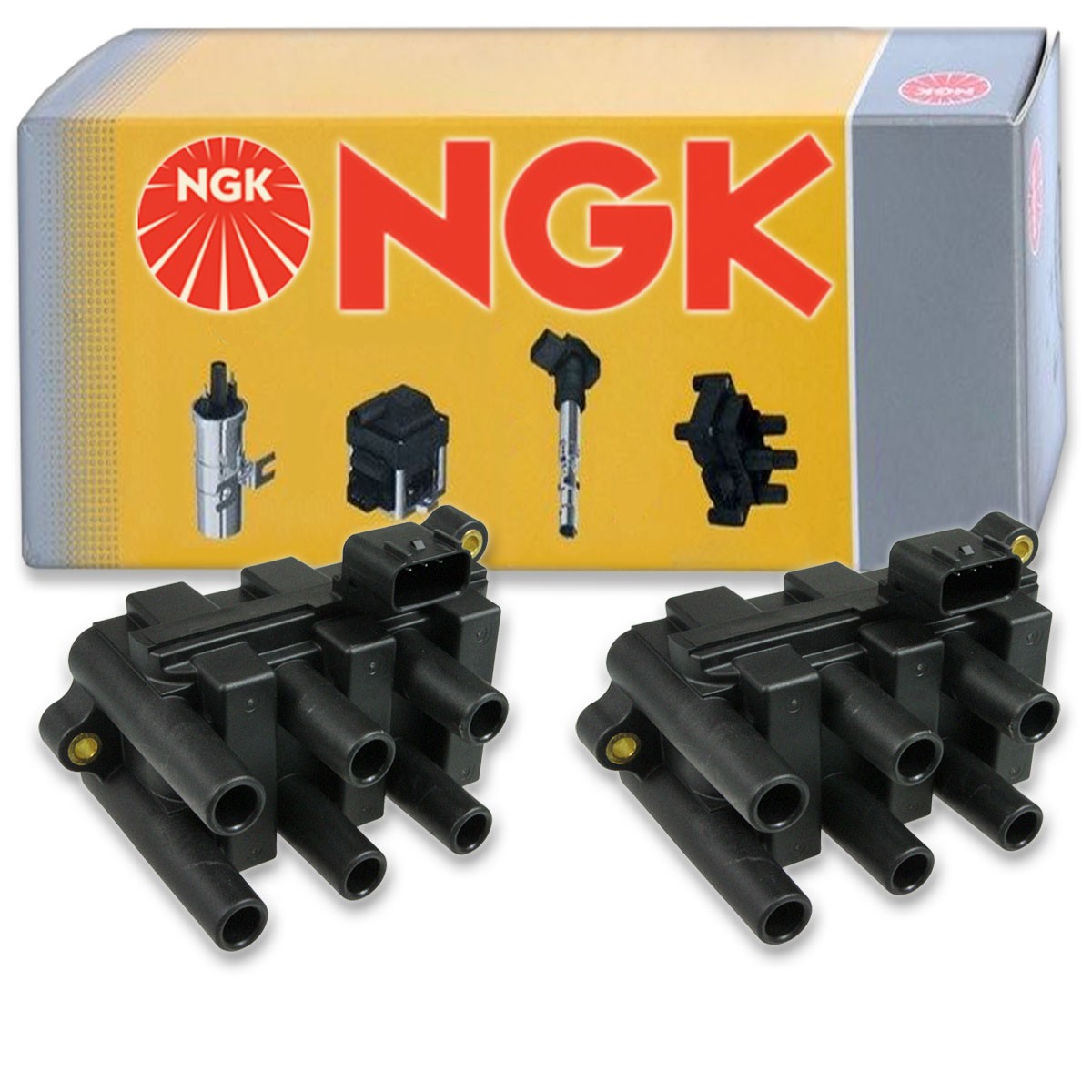 2 pc NGK 49001 U2023 Ignition Coils for IC364SB IC364 GY07-18-100 GN10179 pz