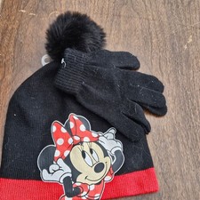 Kids Disney Minnie Mouse Beanie and Gloves Set