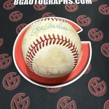 Darryl Strawberry Signed Autographed OMLB Ron Darling New York Mets Beckett BAS