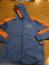Florida Gators Hoodie Mens XL Blue NCAA Football Colosseum Full Zip Sweatshirt