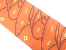 7714110: JAPANESE KIMONO JAPANESE FUKURO OBI / WOVEN KASURI PATTERN