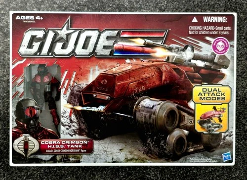 GI Joe 30th Anniversary COBRA CRIMSON HISS TANK with CRIMSON HORSEMAN figure NIB