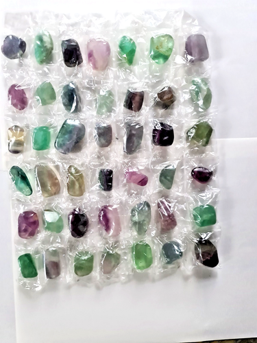 Regenbogenfluorit Trommelsteine Bunt ca. 20 – 35 mm Fluorit A /42 Stück – 580g Regenbogenfluorit Trommelsteine Bunt ca. 20 – 35 mm Fluorit A /42 Stück – 580g