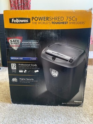 Fellowes Powershred 75Cs Cross-Cut Shredder SafeSense Technology 4675701