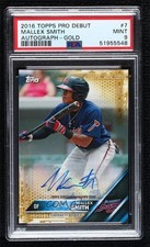 2016 Topps Pro Debut Gold Auto 20/50 Mallex Smith #7 PSA 9 MINT Auto 0c6