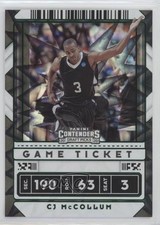 2020 Panini Contenders Draft Picks Game Ticket Green Explosion CJ McCollum 0o6v