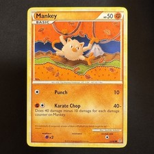 Mankey - 53/95 - HS—Unleashed - Pokemon - Common - Damaged on eBay