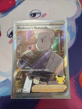 English Pok mon 25th Anniversary Celebrations Professor Research Full Art.