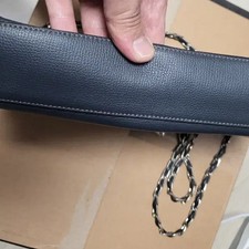 Louis Vuitton Black Leather Chain Shoulder Bag Official