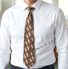 Cocktail Collection Vodka Gold Brown Silk Tie...