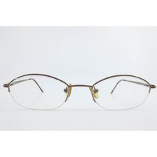 Adrienne Vittadini AV6012 108 Bronze Oval Semi Rimless Eyeglasses 49-19-135