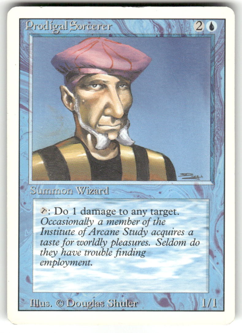 Prodigal Sorcerer Common Revised Edition Magic: The Gathering Near Mint