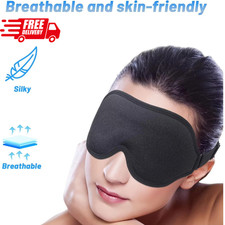 Sleep Eye Mask 3D for Side Sleeper Men Women, Zero Eye Pressure Relax Rest Mask