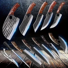 【2-Pack】【Heavy Duty】【Survival Knives】For【Outdoor Camping】W/Sheath