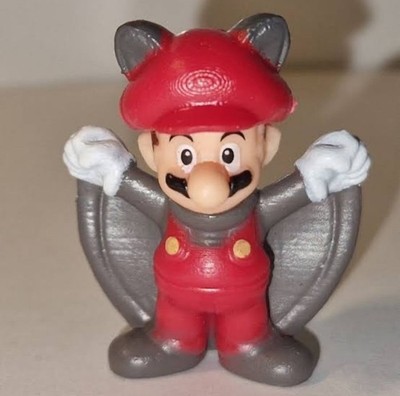 World Of Nintendo Super Mario Bros Micro Land Squirrel Suit Mario 1  Mini Figure