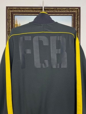 Vintage Nike FC Barcelona Football Jacket Soccer Track Top Mens