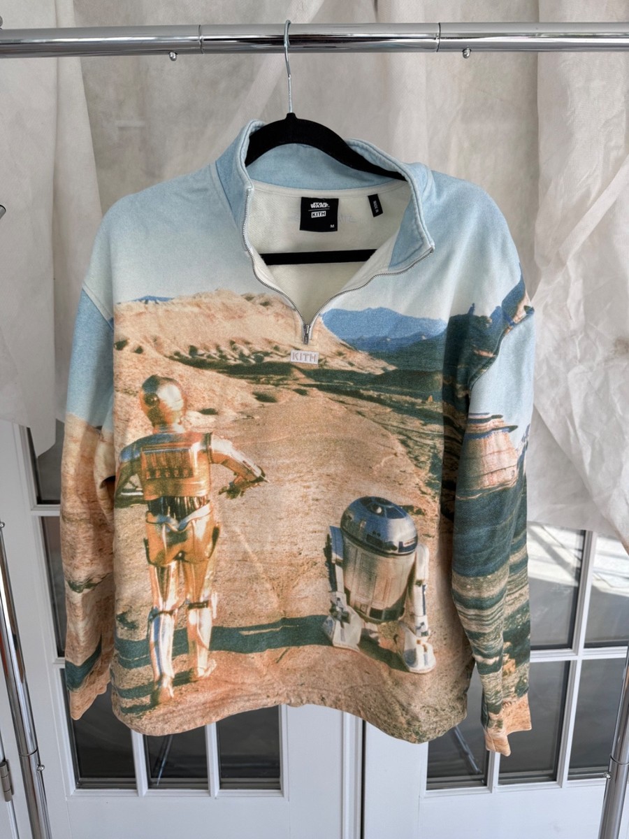 Kith Star Wars Droids Size M Quarter Zip C-3PO R2-D2 | eBay