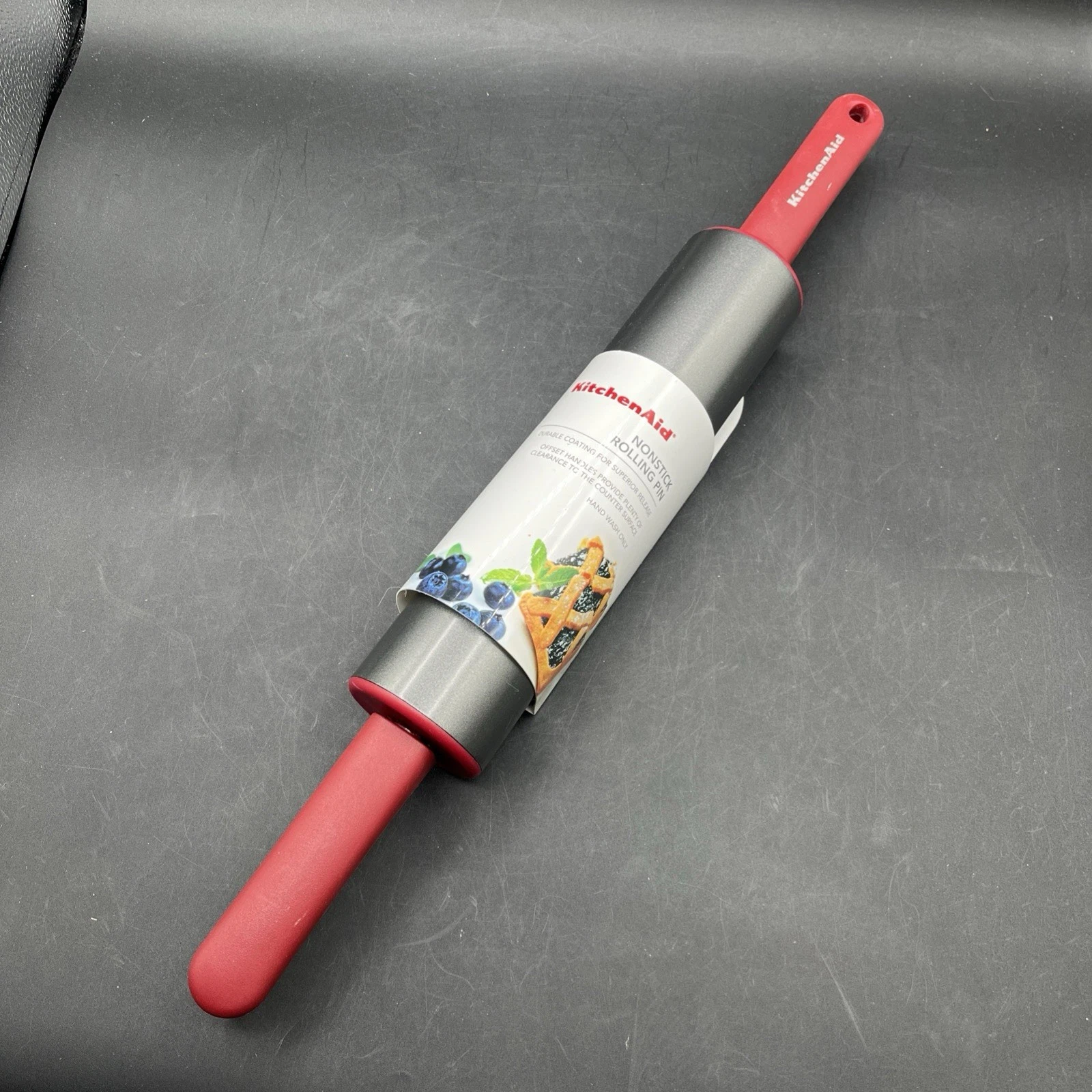 NEW KITCHENAID NON STICK ROLLING PIN 10” Rolling Area - 20” Total