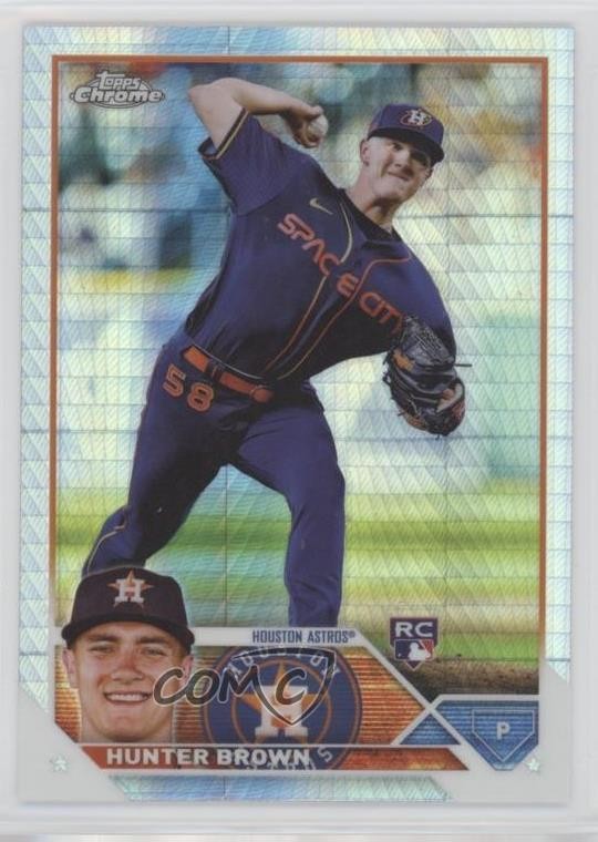 2023 Topps Chrome Prism Refractor Hunter Brown #197 09x3