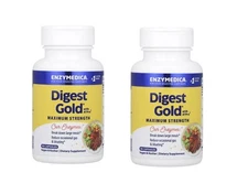 2 BOTTLES Digest Gold® with ATPro®, Maximum Strength, 90 Capsules