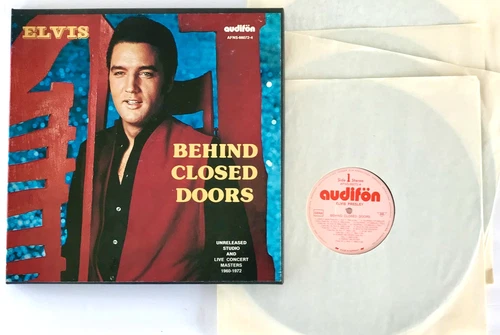 ELVIS PRESLEY Box Set 4 x LP Behind Closed Doors AUDIFON Unreleased 1960-1972 Ex