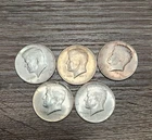 1964 Kennedy Half Dollar - 90% Silver Lot of 5
