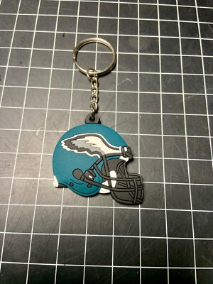  Philadelphia Eagles Keychain PVC Rubber 3-D Helmet  NFL Football Key Ring