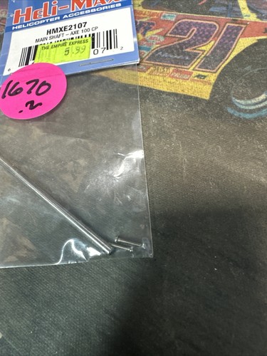 Heli-Max HMXE2107: Main Shaft/Axe 100 CP NewInPack 🇺🇸 Shipped - Picture 2 of 5