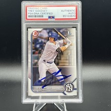 2022 MLB TOPPS TREY SWEENEY NY YANKEES AUTO PSA 1ST BOWMAN 